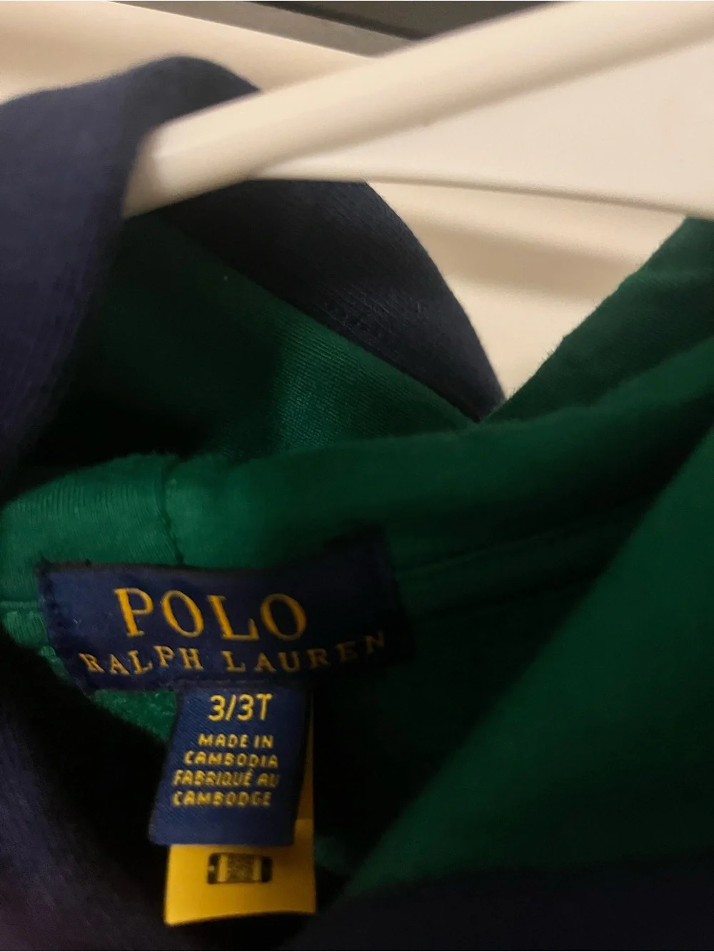 Polo by Ralph Lauren Colorblock Hooded Sweatshirt - Navy, Orange, White, Green
